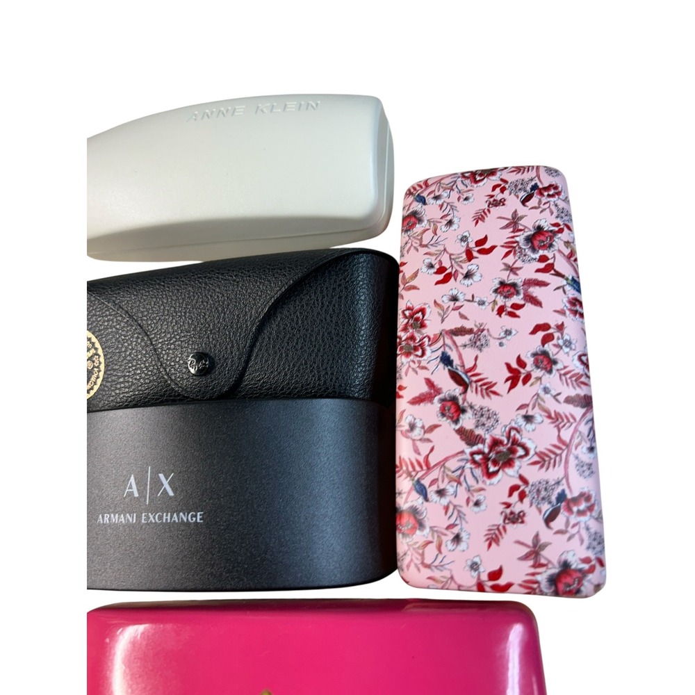 Lot of 5 Designer Eyeglass Cases Ray-Ban Armani Kate Spade Anne Klein Mixed - Picture 6 of 6